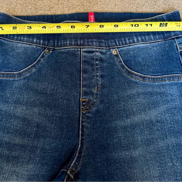 Spanx Denim blue distressed Jeggigs Sz Small Petite - Picture 4 of 8
